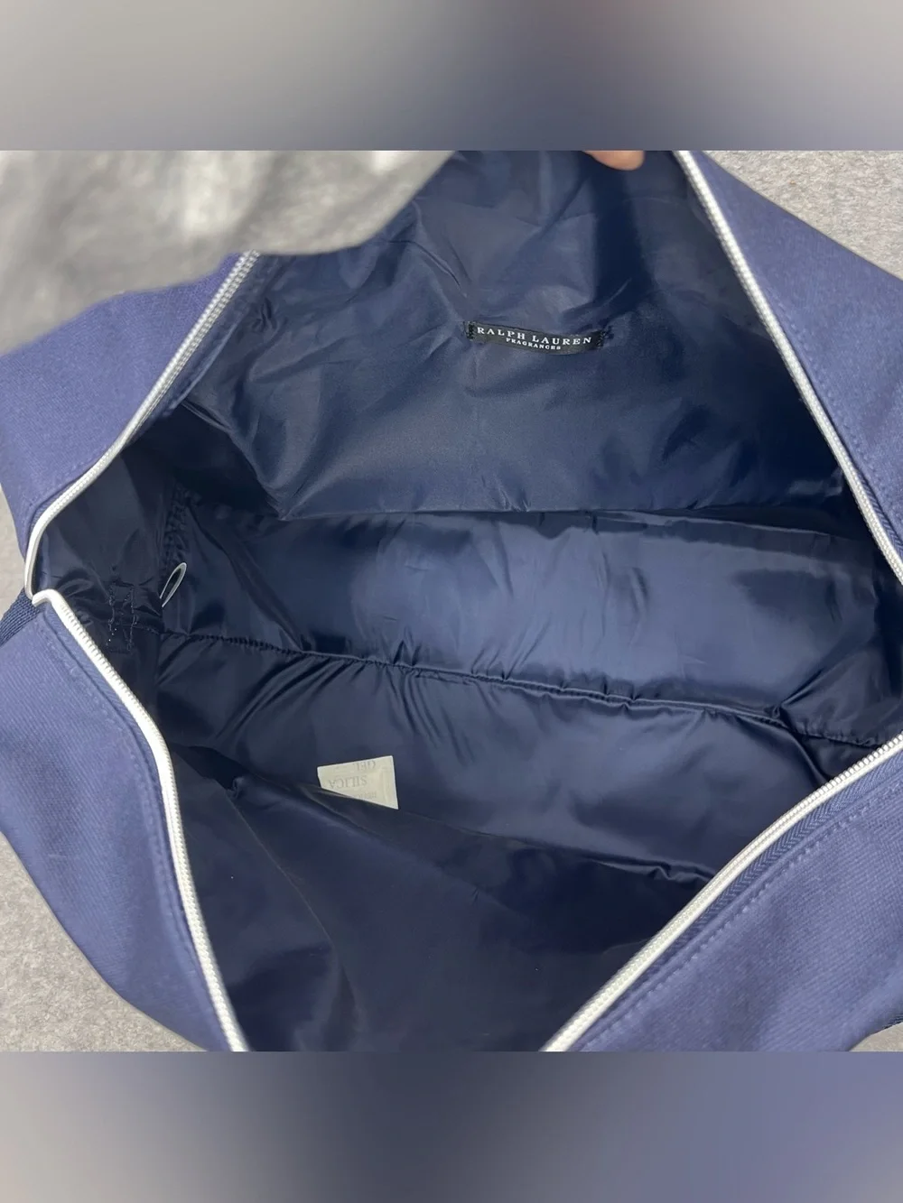 POLO Ralph Lauren Fragrances Navy Blue Weekender Gym Duffle Travel Bag Pony NEW